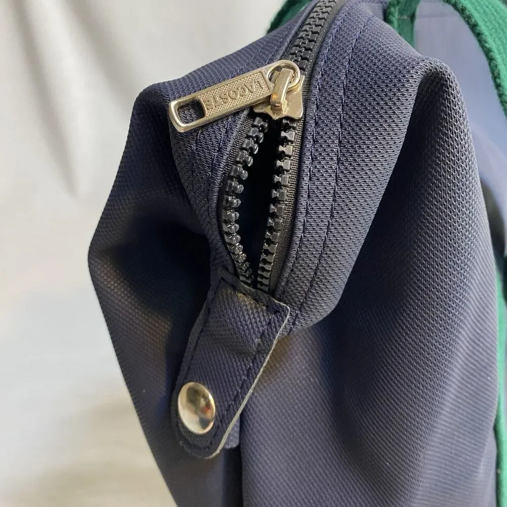 Vintage Lacoste Navy Blue Canvas Tote Bag